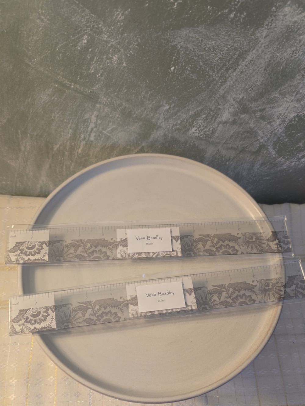 2 Vera Bradley Clear Decorative Ruler Set - Java Lace New